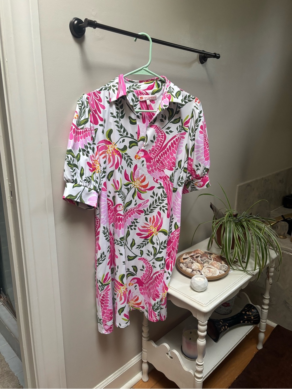 Jude Connally Emerson Dress in Pink Parrott